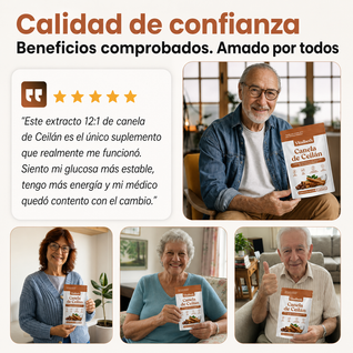 CanelaPura Vitalbeth™ Canela de Ceilán — Equilibrio Glucémico Avanzado 7200mg